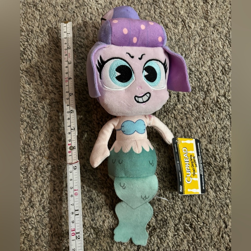Cuphead - Cala Maria Stuffie/Plushie - around 13” tall.